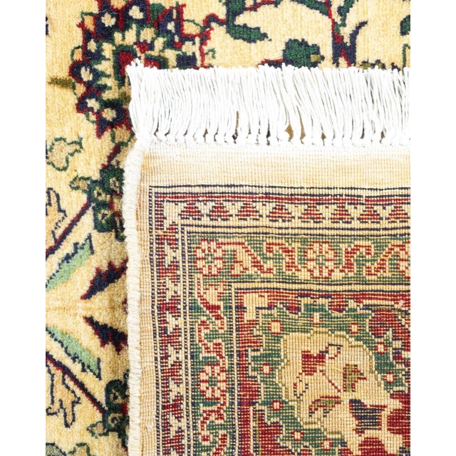 2000 - 2009 Mogul, One-of-a-Kind Hand-Knotted Area Rug - Ivory, 4' 7" x 7' 1" For Sale - Image 5 of 8