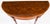 Vintage English Burr Walnut Parquetry Console Table, 1950s For Sale - Image 3 of 12