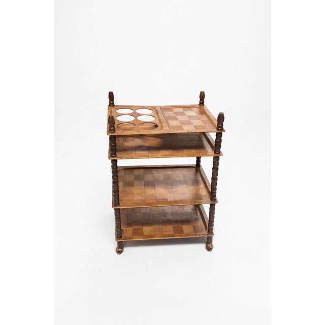 Mid-Century Style Wooden Service Cart, 1970s For Sale - Image 4 of 11