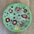 Italian Vintage Vietri Handpainted Green Floral Dinner Plate For Sale - Image 3 of 5