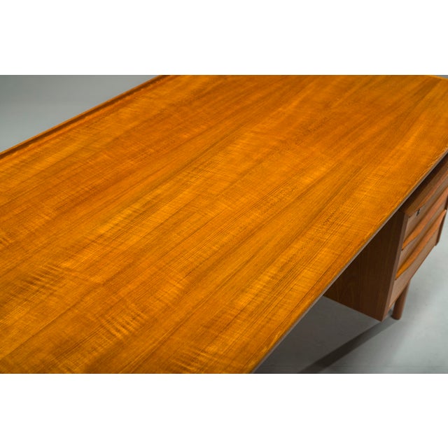 Peter Løvig Nielsen Danish Teak Desk by Peter Lovig Nielsen for Hedensted Mobelfabrik, 1964 For Sale - Image 4 of 18