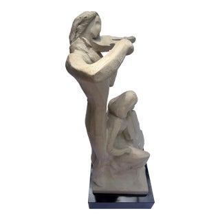 1980s Austin Productions “The Duet” Mid-Century Modern Musicians Sculpture For Sale