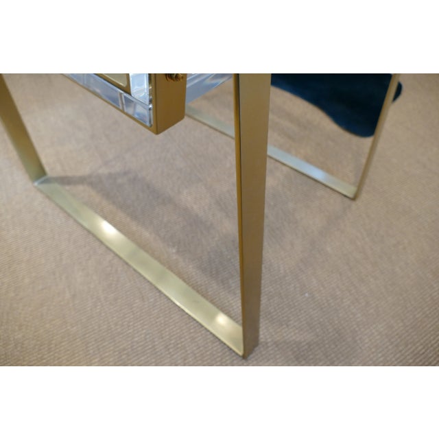 Century Lucite & Brass Halo Chair For Sale - Image 10 of 12