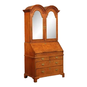 Century 'The British National Trust Collection' Double Bonnet Walnut Secretary Desk