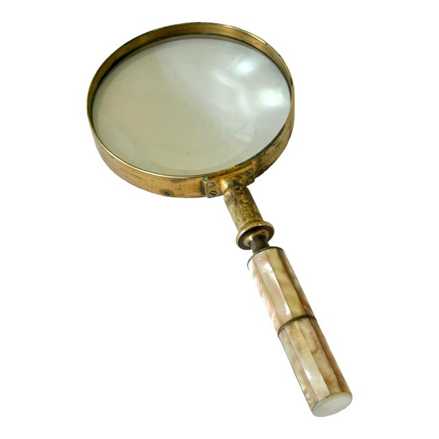 Vintage Mother of Pearl Magnifying Glass For Sale