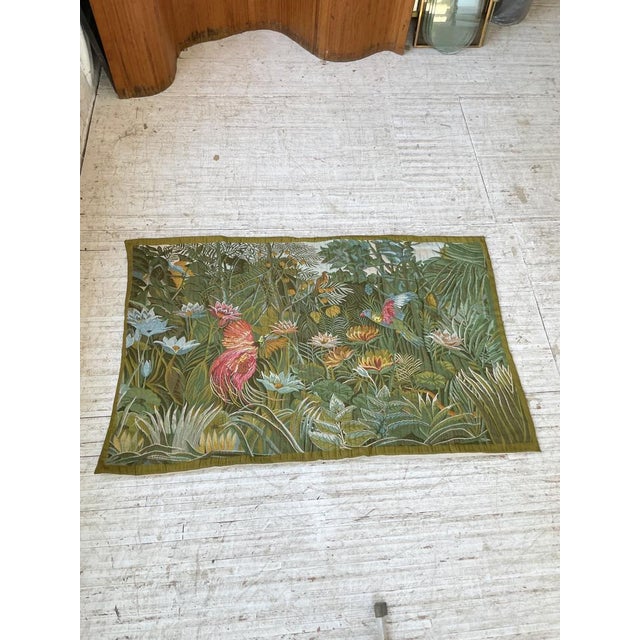 Tropical Forest Tapestry, 1960s For Sale - Image 4 of 18