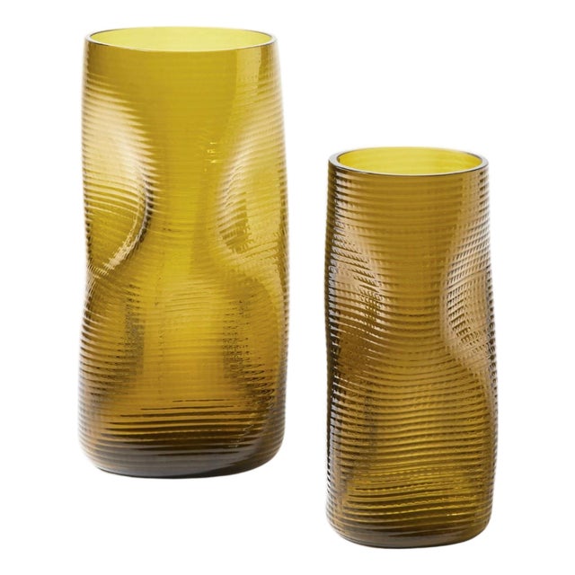 Coral Vases from Cassina, Set of 2 For Sale