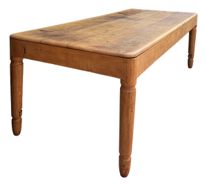 Large Craft Dining Table in Oak, 1890s