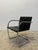 Bauhaus Mies Van Der Rohe Tubular Brno Black Leather 245 Chair for Knoll, 1980s For Sale - Image 3 of 14