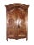 An exceptional 18th century French period Louis XV armoire handcrafted of indigenous old growth walnut and burled walnut...