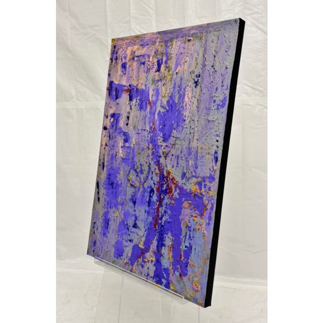 Sharon Cannon "Lavender" Abstract Oil Painting Textural Modern Art For Sale In Los Angeles - Image 6 of 18