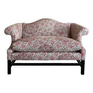 New Down-Filled Two Seater Sofa in Schumacher Kaya Medallion For Sale