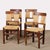 French Straw-Seated Wooden Chairs, 1940s, Set of 4 For Sale - Image 11 of 11