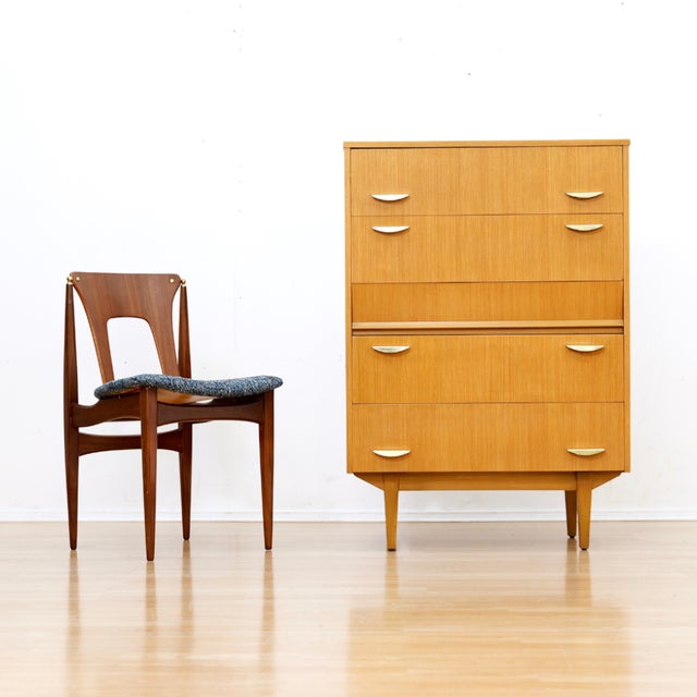 Wood 1960s Mid Century Tallboy Dresser by Symbol Furniture, Attributed For Sale - Image 7 of 9