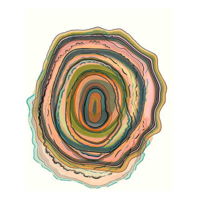 Pernille Snedker, Double Woodrings #02, Giclée Print For Sale