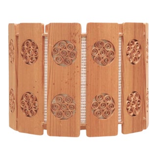 Mid 20th Century Swedish Pine Pendant Lamp For Sale