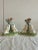 Mid 20th Century Pair Staffordshire Spaniel Mantle Dog Blue Green Spill Vases For Sale - Image 5 of 10