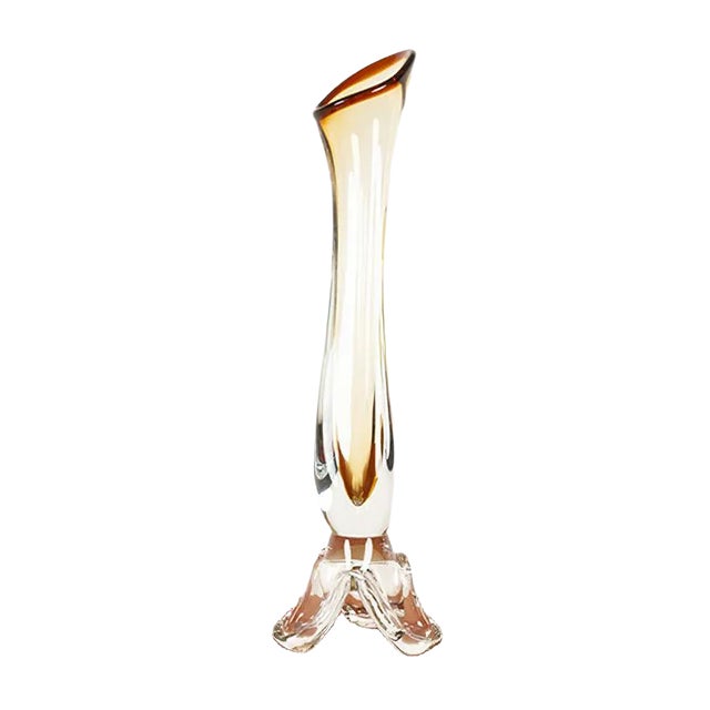 Mid-Century Swedish Glass Vase For Sale