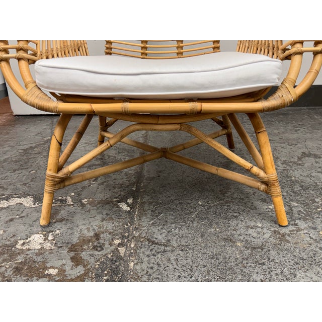 Serena & Lily Venice Rattan Armchair For Sale - Image 9 of 12