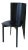 Italian Designer Postmodern Black Lacquer Wood and Leather Side Chair For Sale