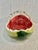 Farmhouse Vintage Ceramic Oval Watermelon Serving Bowl With Handle For Sale - Image 3 of 9