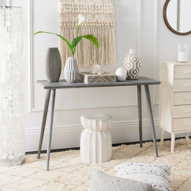 Modern Console Table in Slate & Grey Chairish
