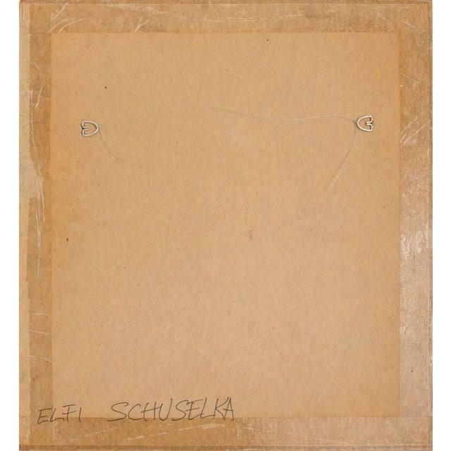 Late 20th Century Elfi Schuselka "28" Mixed Media on Paper, 1960 For Sale - Image 5 of 6