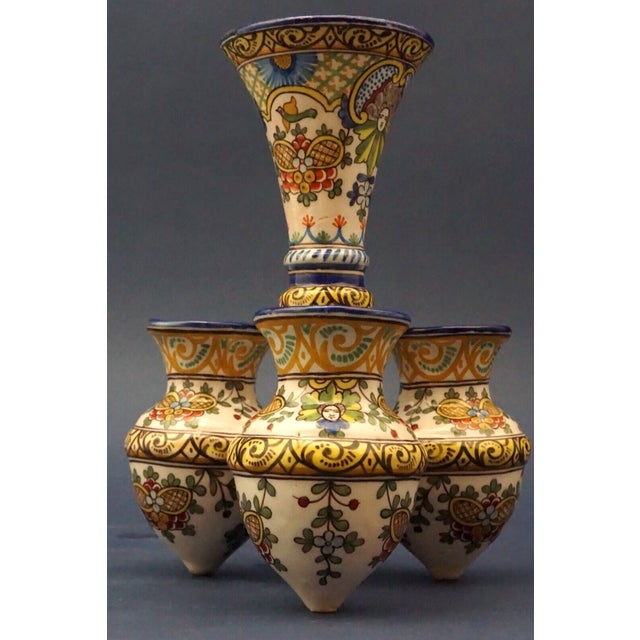 Ceramic Composite Vase by G.M. Antoine Montagnon for Nevers, France, 19th Century For Sale - Image 6 of 18