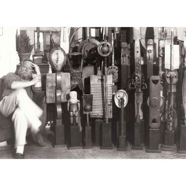 Wood Abstract Wooden Sculpture, Figure XXV, 1995, German/Swiss Artist Rolf Hans For Sale - Image 7 of 11