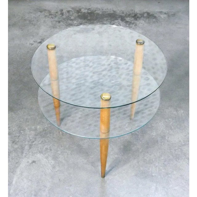 Round coffee table Design Enrico Paulucci (1901-1999) for Vitrex. Italy, 60s origin Italy period 60s designers Enrico...