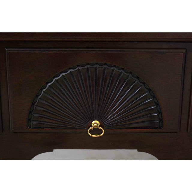 1990s Kindel Mahogany Queen Anne Style Highboy Chest For Sale - Image 10 of 16