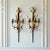 A dramatic and highly sculptural pair of monumental vintage Italian wall sconces, each retaining its original “Made in...