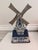Vintage Delft Blue Dutch Windmill Working Music Box | Hand-Painted Ceramic | Made in Holland | Pewter Sails For Sale - Image 9 of 9