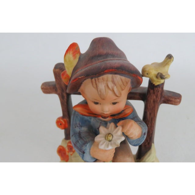 Ceramic Hummel Goebel She Loves Me She Loves Me Not Mold No 174 Ceramic Figurine 5180b For Sale - Image 7 of 14