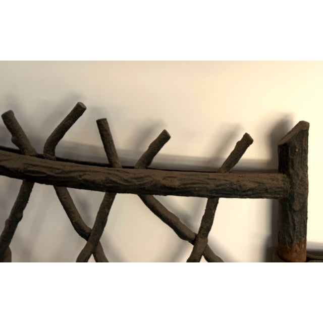 Antique French Wrought Iron Gate For Sale In Los Angeles - Image 6 of 16