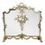 Louis XV Style Brass Fireplace Screen With Birds & Garland Motifs, Italy 1960s–1970s For Sale