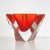 Blue Murano Faceted Triangular Red Sommerso Ashtray by Flavio Poli, 1970 For Sale - Image 8 of 10