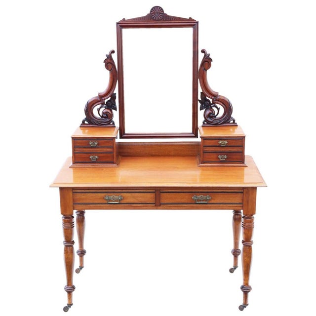 Antique Victorian Walnut Duchess Dressing Table (19th Century) – a fine quality piece showcasing exquisite age, color, and...
