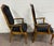Vintage French Provincial Style Tufted Black Velvet Armchairs - Pair For Sale - Image 12 of 14