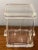 Vintage Lucite Ice Bucket With Tongs and Hinged Lid For Sale - Image 9 of 11