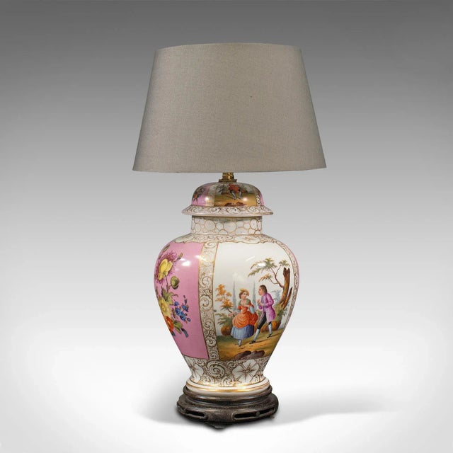 1970s Vintage Ceramic Decorative Lamp For Sale - Image 4 of 13