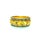 Bochic “Orient” Vintage Yellow Sapphire & Diamond Ring Set In 18K Gold & Silver For Sale - Image 13 of 17