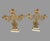 Late 19th Century Pair of Victorian 3 Arm Figural Girandole Candelabra With Baskets of Flowers For Sale - Image 5 of 8