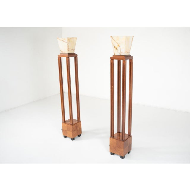 Glass Ingrid Floor Lamps by Michael Graves for Sawaya and Moroni, 1987, Set of 2 For Sale - Image 9 of 14