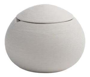 Fillmore Cotton Jar in White/Black