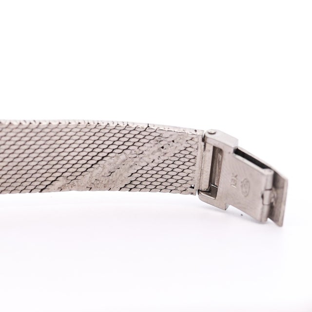 Rolex Precision 18k White Gold 18mm Diamond Bezel Watch For Sale In Miami - Image 6 of 12