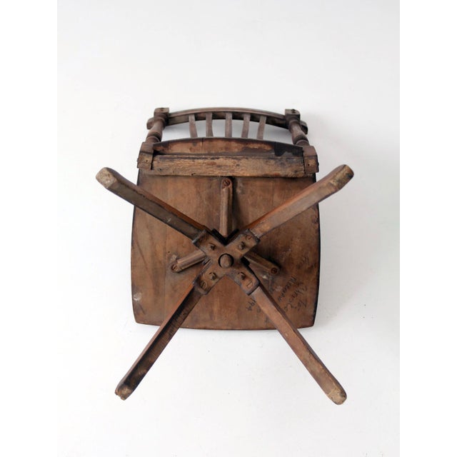 Antique Victorian Children's Swivel Desk Chair For Sale - Image 16 of 18