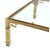 Greek Key Square Brass Glass Top Coffee Table Mastercraft For Sale In San Diego - Image 6 of 6