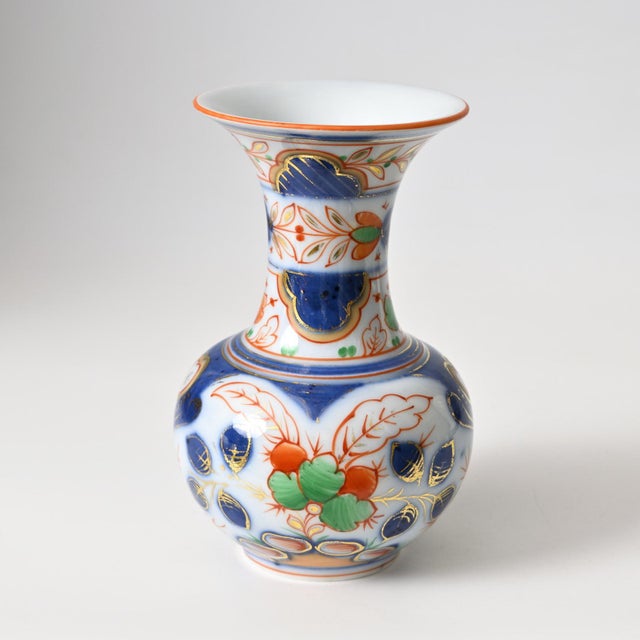 Blue Hand-Painted Porcelain Vase from Bayeux, 1800s For Sale - Image 8 of 11