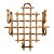 Vintage Burnt Bamboo French Style Wall Coat Rack With 4 Hooks For Sale
